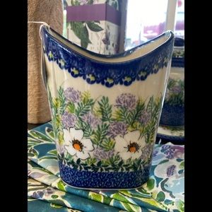 Polish Pottery Medium Basket